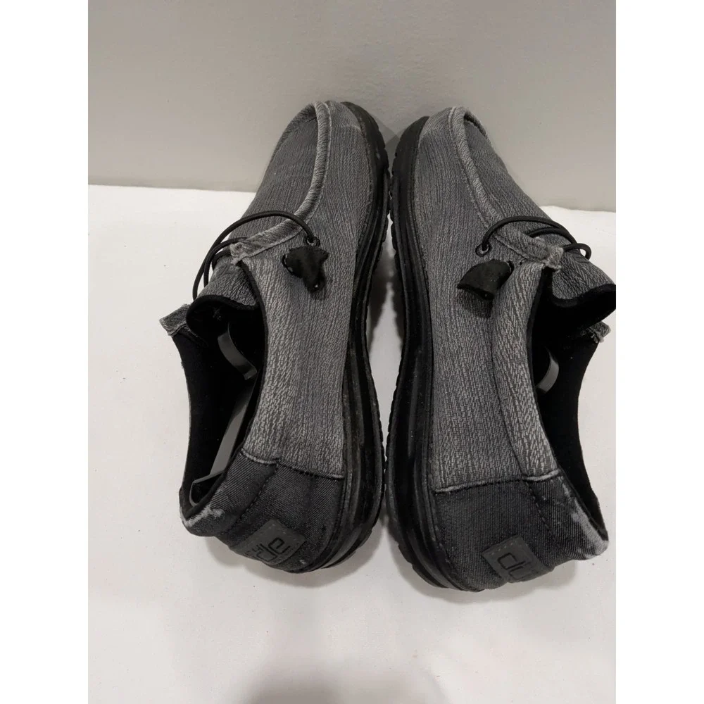 HEYDUDE Wally Odyssey Men's Casual Shoe Sz 10 Grey Charcoal